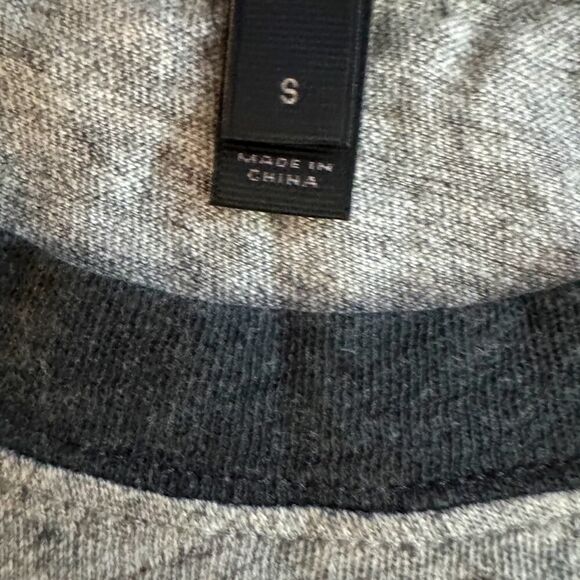 J. Crew long sleeved tshirt with metallic gold print on front and sleeves NWOT S - Picture 8 of 11